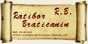 Ratibor Bratičanin vizit kartica